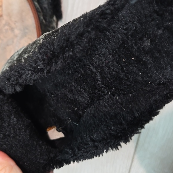 Free People Women Faux Fur Insulated lined Loafer Slip on shoes sz 37/6.5-7 - Picture 12 of 14